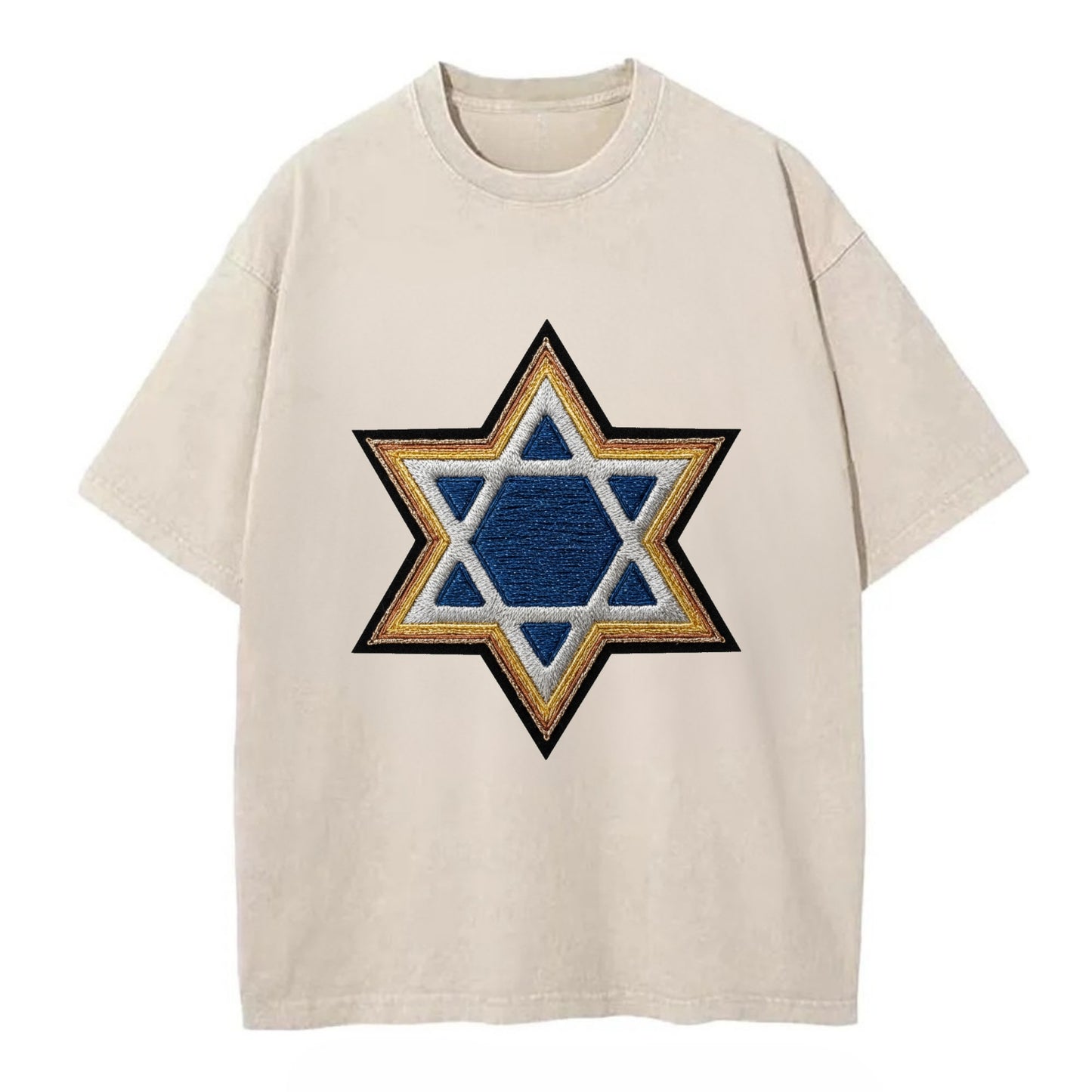 Star of David - Vintage T-shirt - Off White
