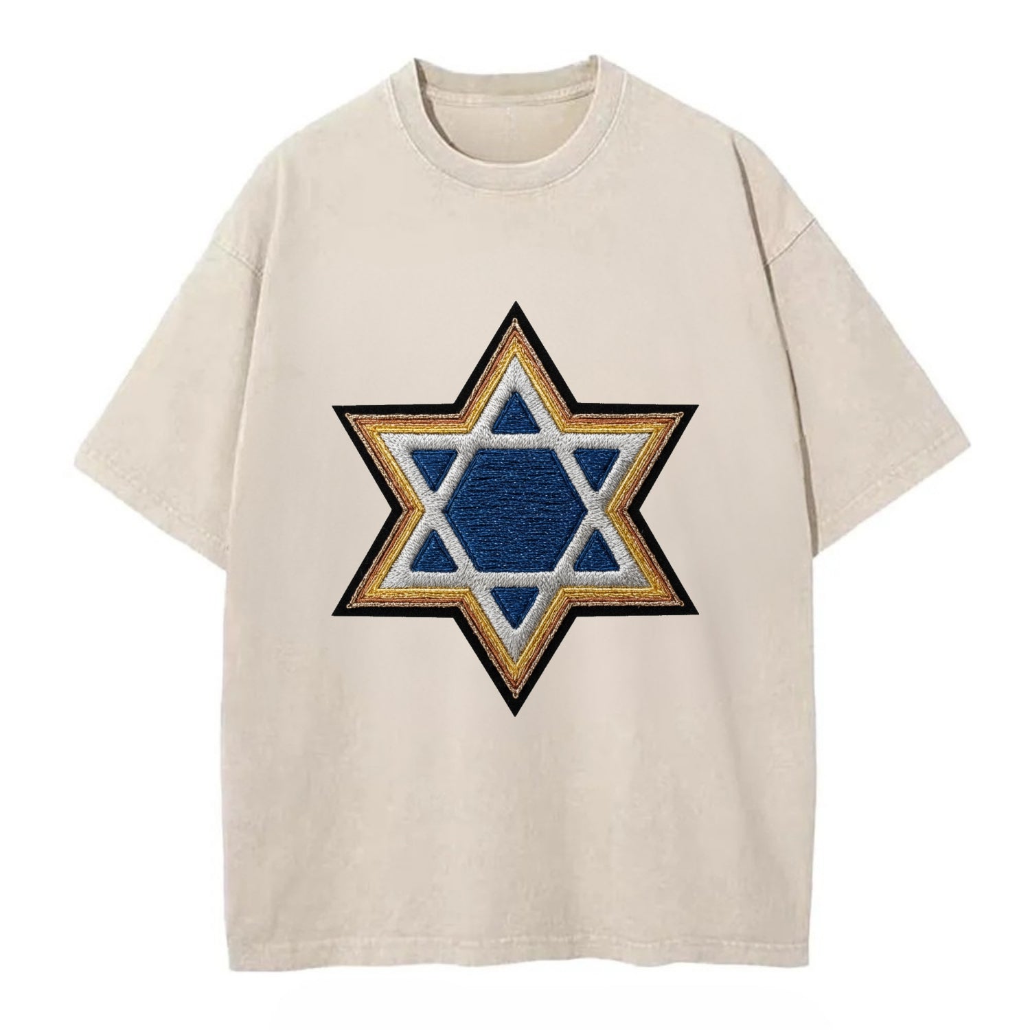 Star of David - Vintage T-shirt - Off White