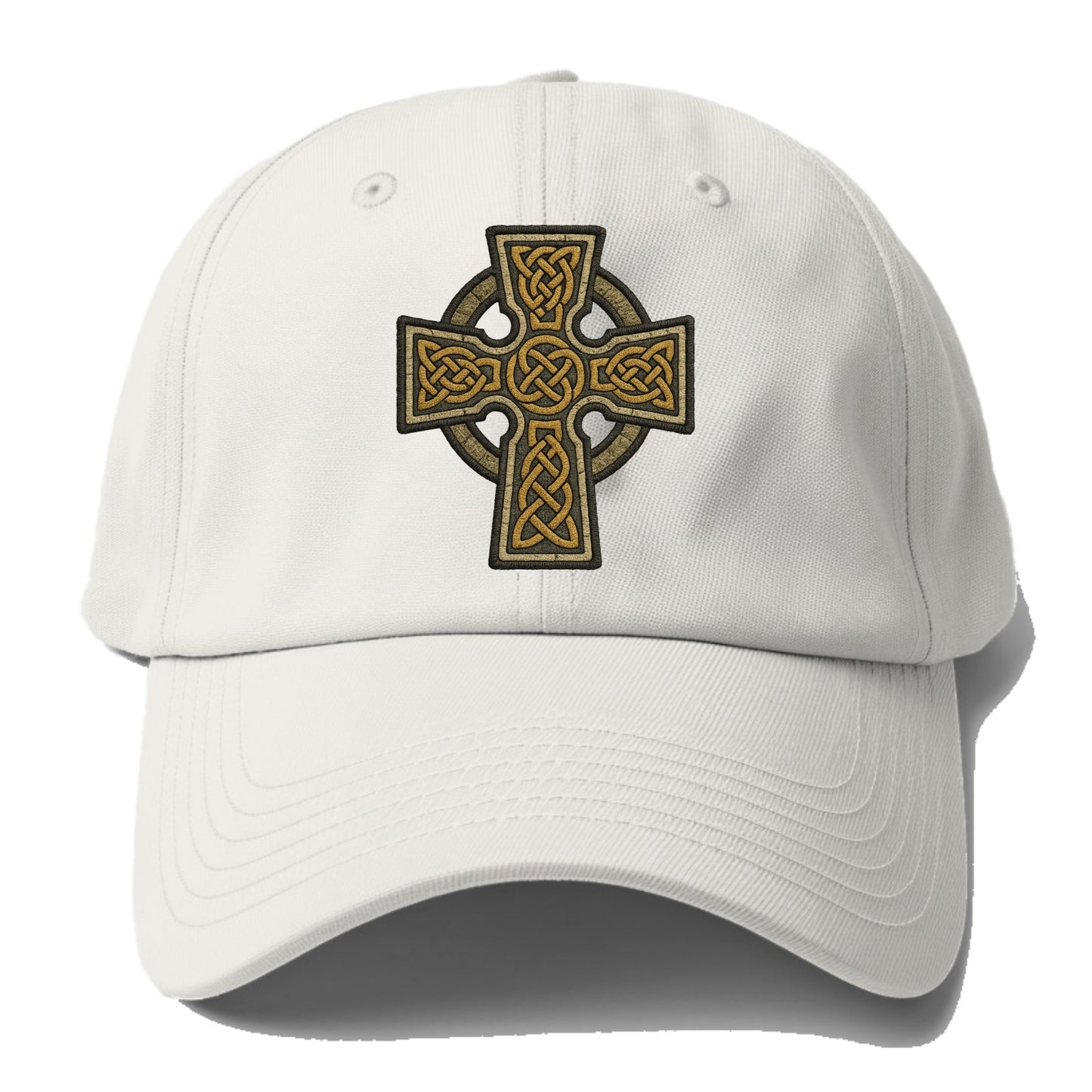 Celtic Cross  - Baseball Cap - Off White