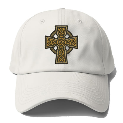 Celtic Cross  - Baseball Cap - Off White