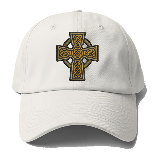 Celtic Cross  - Baseball Cap - Off White