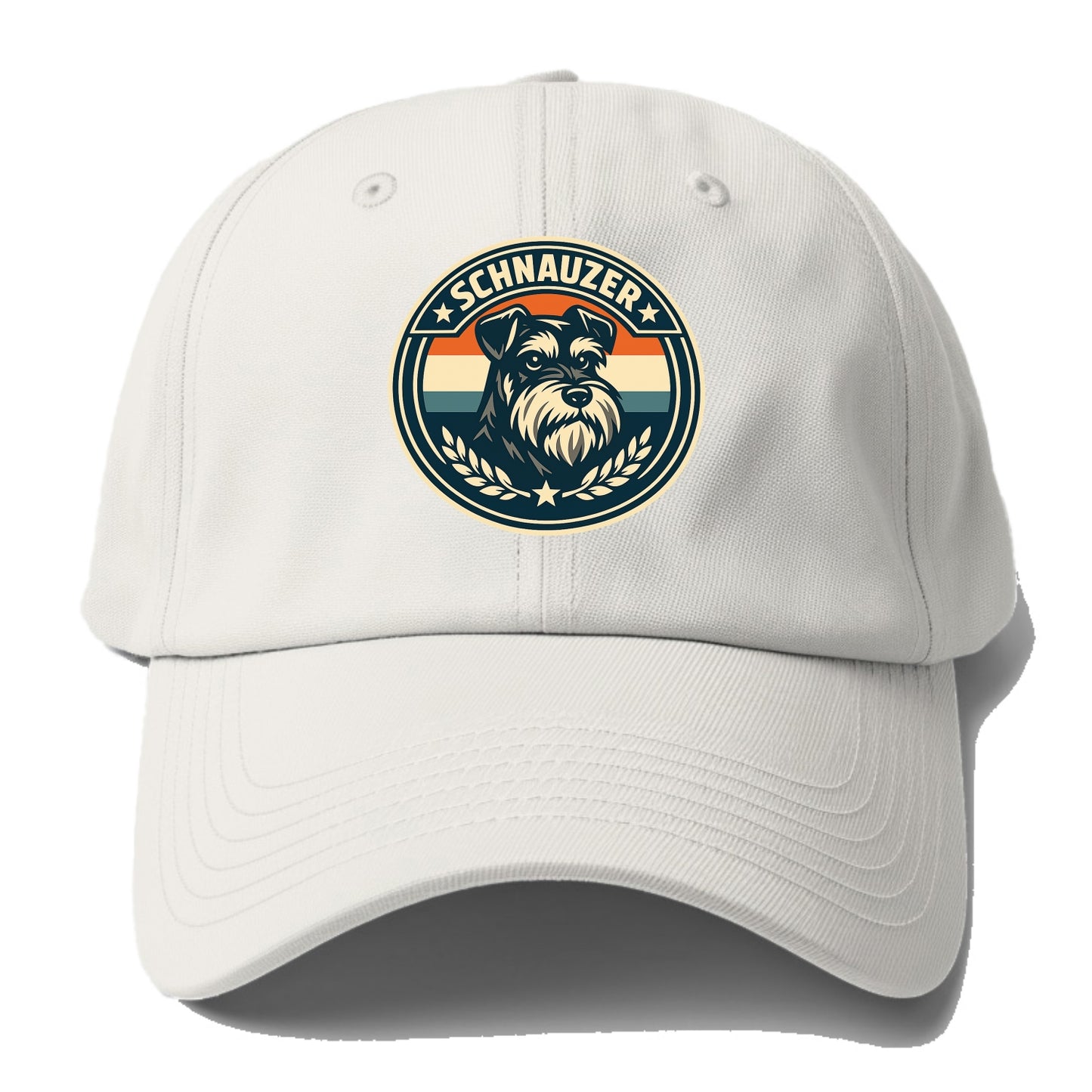 Noble Schnauzer Emblem - Baseball Cap For Big Heads - Off White