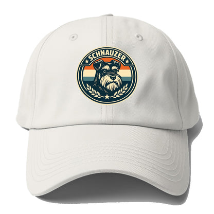 Noble Schnauzer Emblem - Baseball Cap For Big Heads - Off White