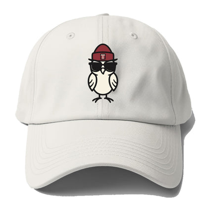Philadelphia Owl wearing Temple beanie with T patch - Baseball Cap - Off White