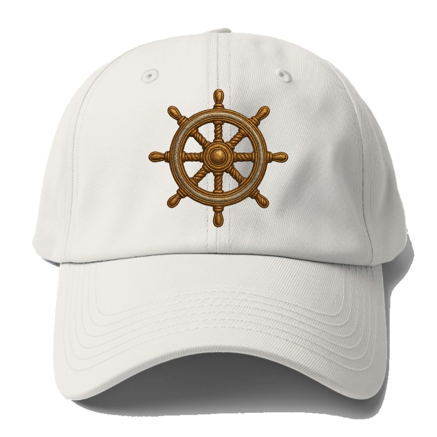 Ship's Wheel  - Baseball Cap - Off White