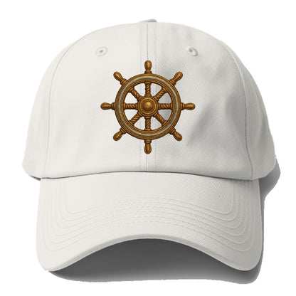 Ship's Wheel  - Baseball Cap - Off White