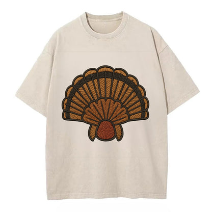 Turkey Feather  - Vintage T-shirt - Off White