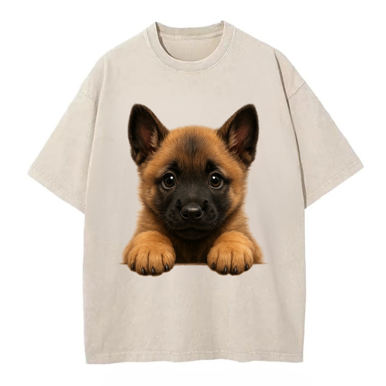 Belgian Malinois  - Vintage T-shirt - Off White