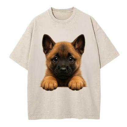 Belgian Malinois  - Vintage T-shirt - Off White