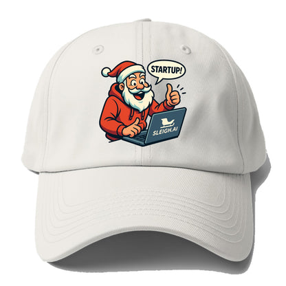 Santa Tech Startup CEO - Baseball Cap - Off White