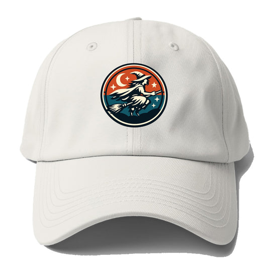 Mystic Night Witch Emblem - Baseball Cap - Off White