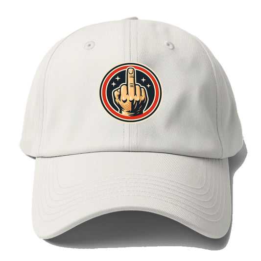 Defiant Spirit Emblem - Baseball Cap - Off White