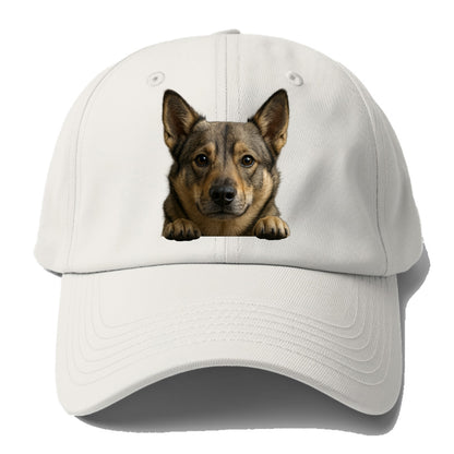 Swedish Vallhund  - Baseball Cap For Big Heads - Off White
