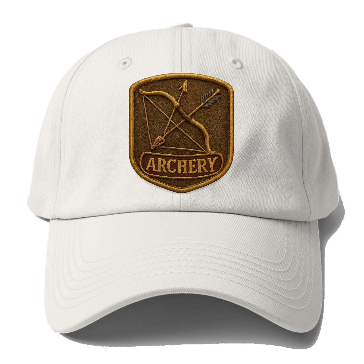 Bow and arrow crossed - archery enthusiast - Baseball Cap For Big Heads - Off White