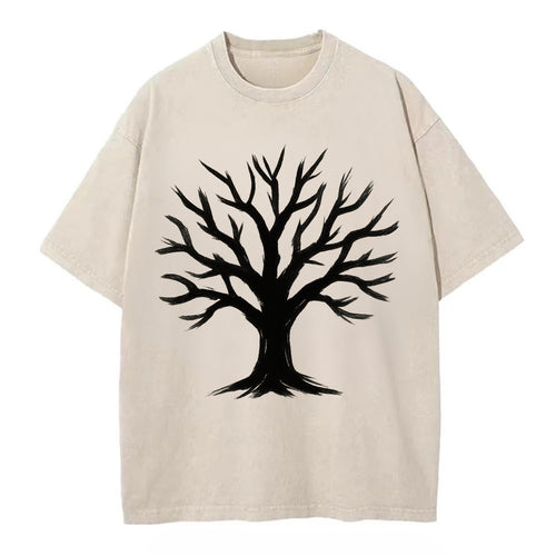 Tree with many branches - community strength ink art - Vintage T-shirt