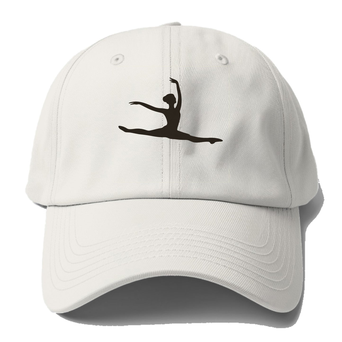 Ballet dancer in grand jete leap - Baseball Cap For Big Heads - Off White