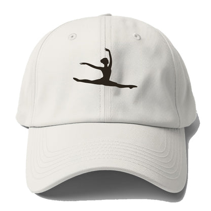 Ballet dancer in grand jete leap - Baseball Cap For Big Heads - Off White