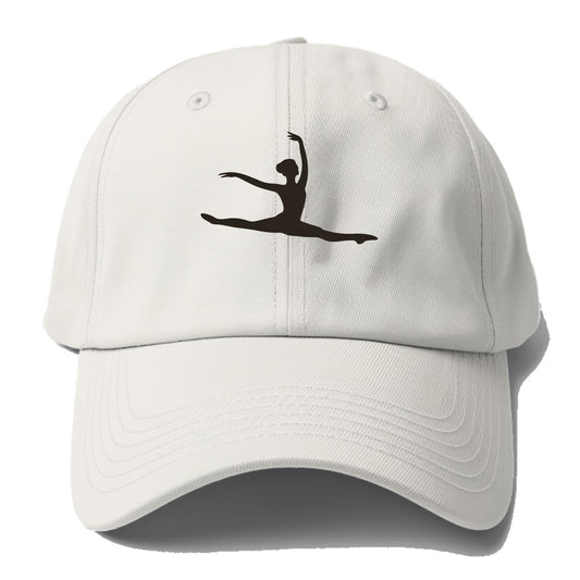 Ballet dancer in grand jete leap - Baseball Cap For Big Heads - Off White