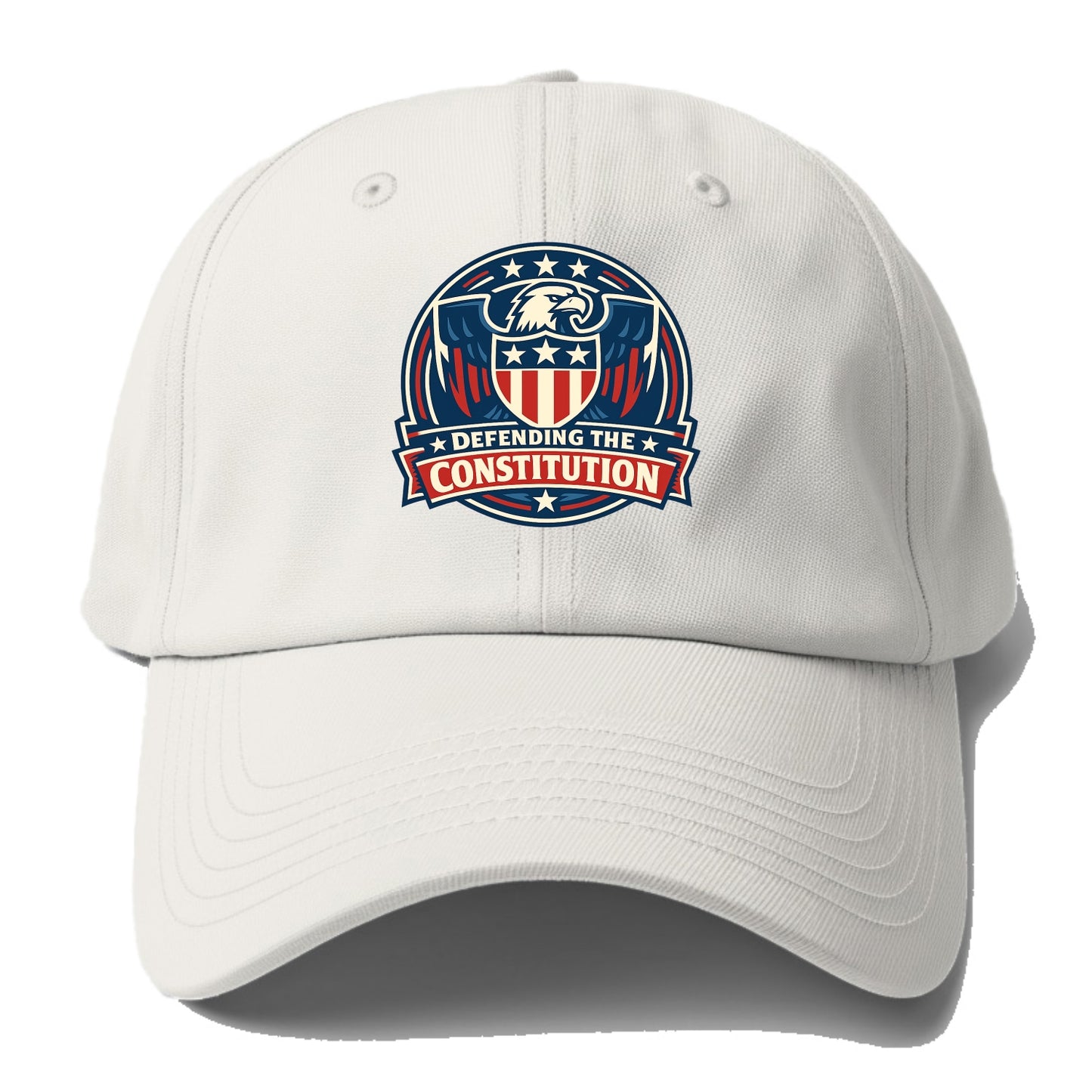 Defend Constitution - Baseball Cap For Big Heads - Off White