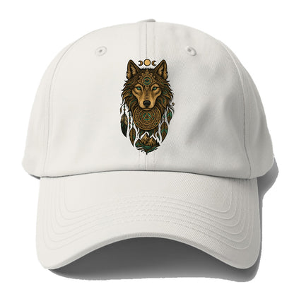 Tattoo Wolf Flash  - Baseball Cap - Off White