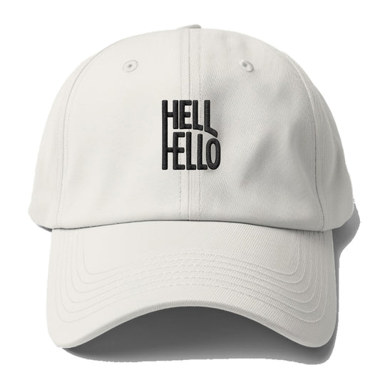 HELL;HELLO BEAUTIFUL Floral Print Hat - Baseball Cap For Big Heads - Off White