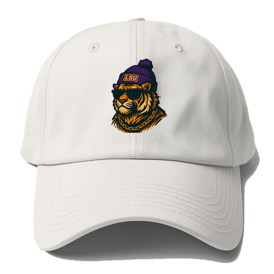LSU Mike Tiger - Baseball Cap For Big Heads - Off White