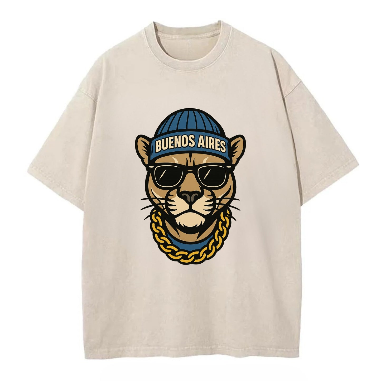 Buenos Aires Puma - Vintage T-shirt - Off White