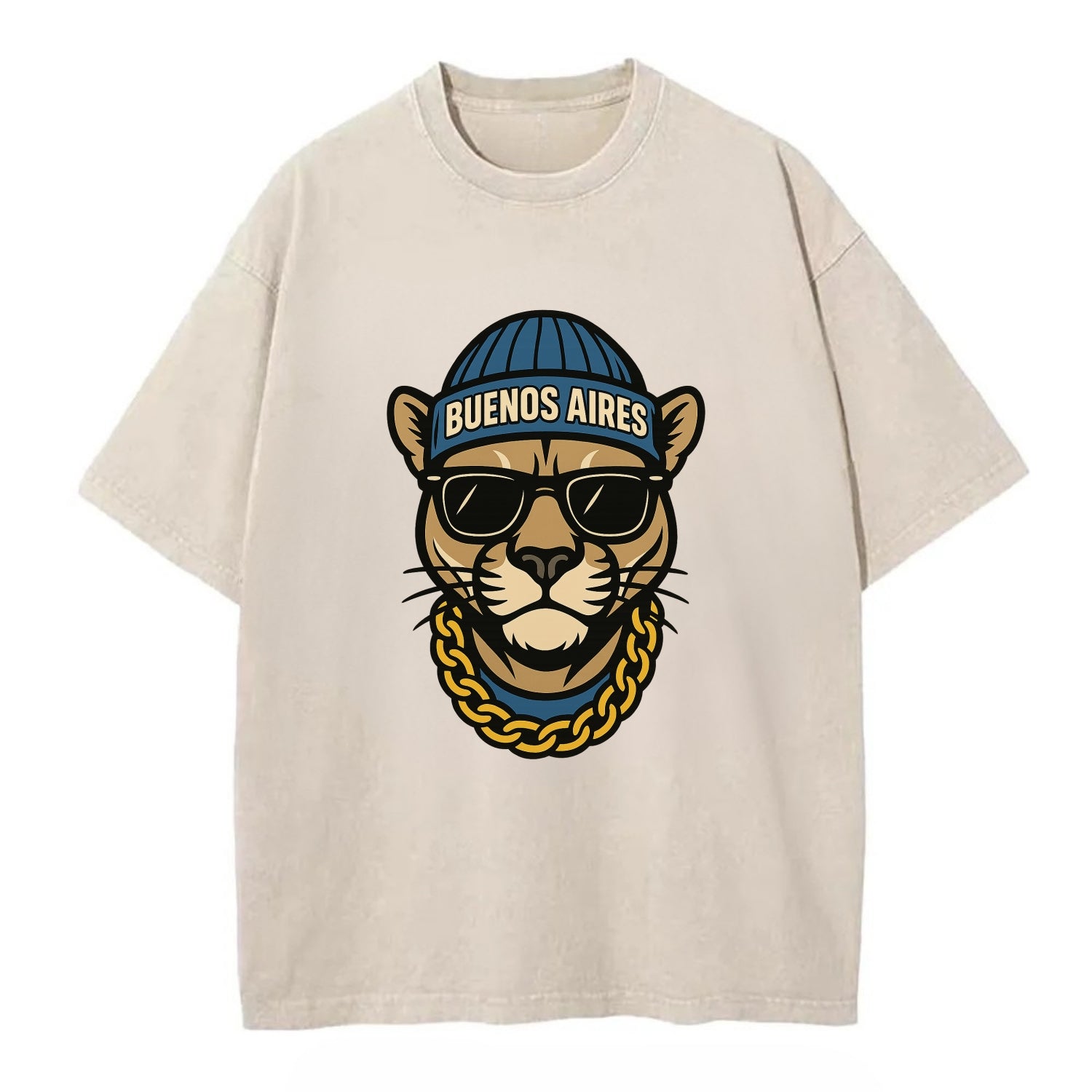 Buenos Aires Puma - Vintage T-shirt - Off White