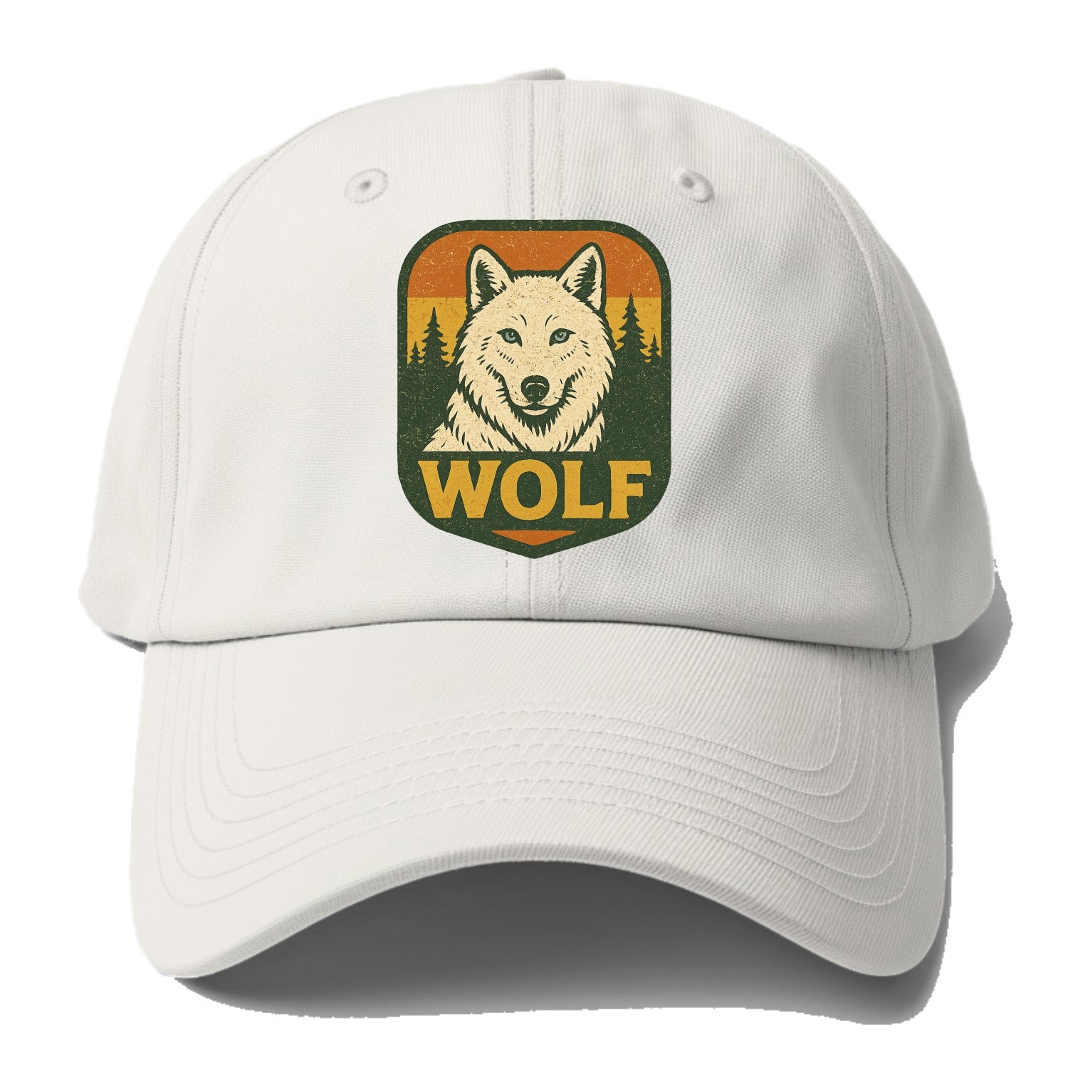 Arctic White Wolf  - Baseball Cap - Off White