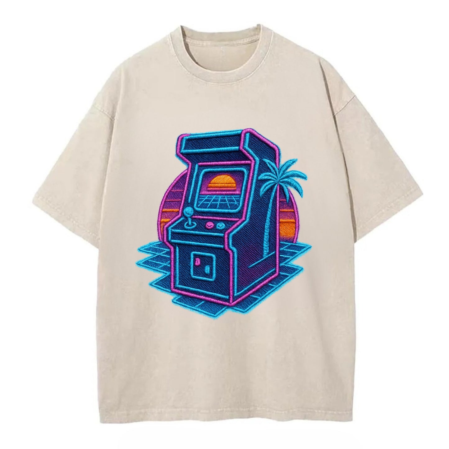 Arcade Machine - Vintage T-shirt - Off White