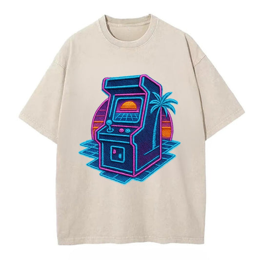 Arcade Machine - Vintage T-shirt - Off White