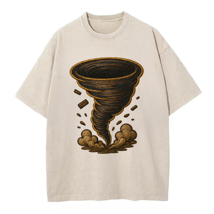 Tornado  - Vintage T-shirt - Off White
