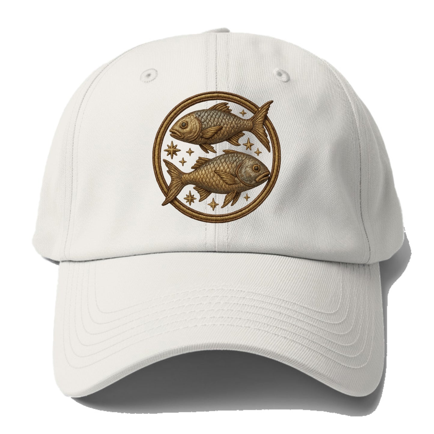 Pisces Fish  - Baseball Cap For Big Heads - Off White
