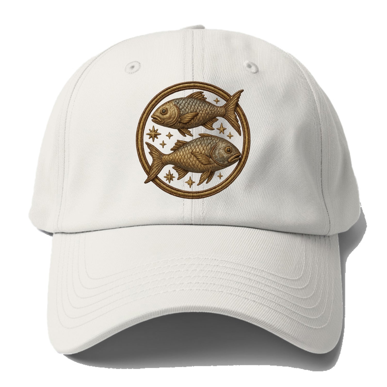 Pisces Fish  - Baseball Cap For Big Heads - Off White