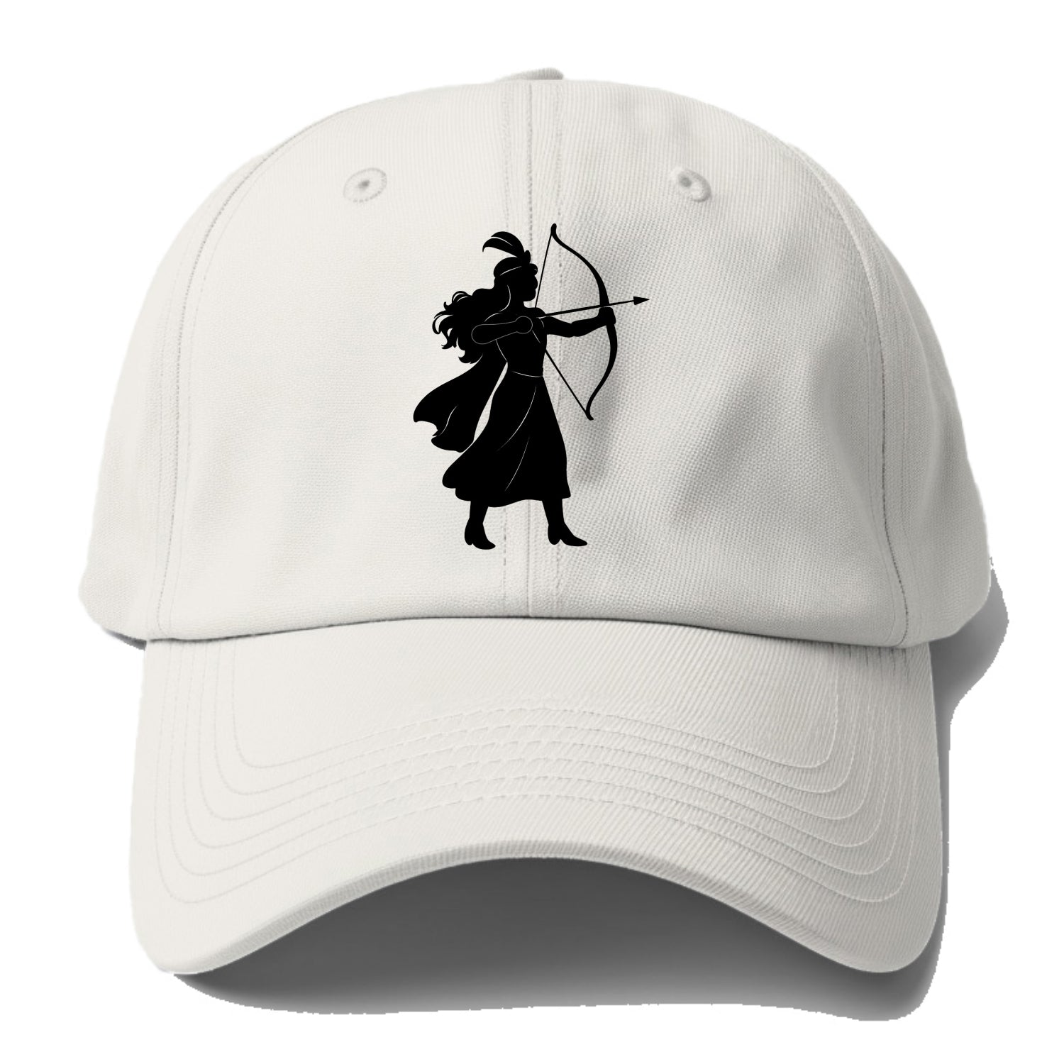 Warrior princess with bow and arrow - Baseball Cap - Off White