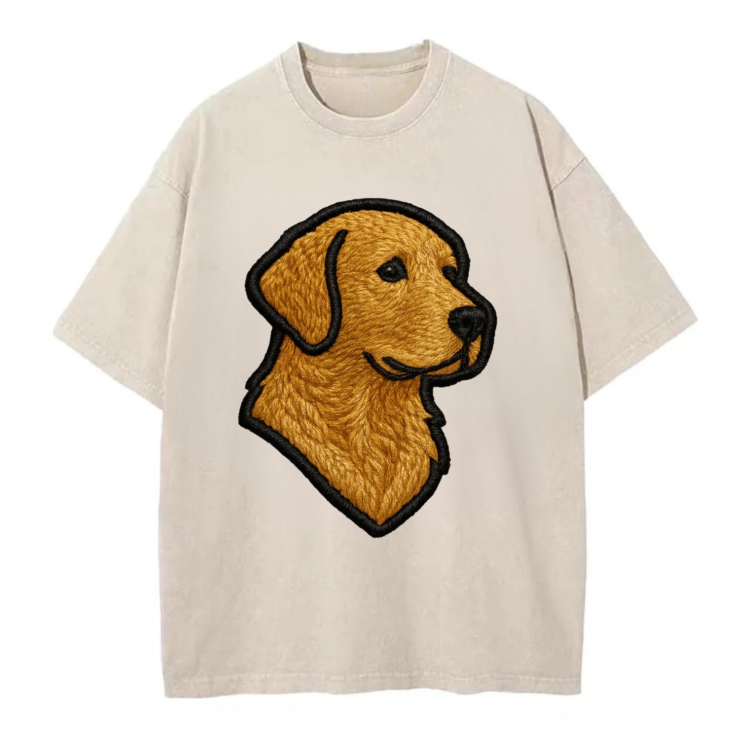 Chesapeake Bay Retriever - Modern retrie - Vintage T-shirt - Off White