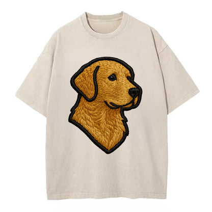 Chesapeake Bay Retriever - Modern retrie - Vintage T-shirt - Off White