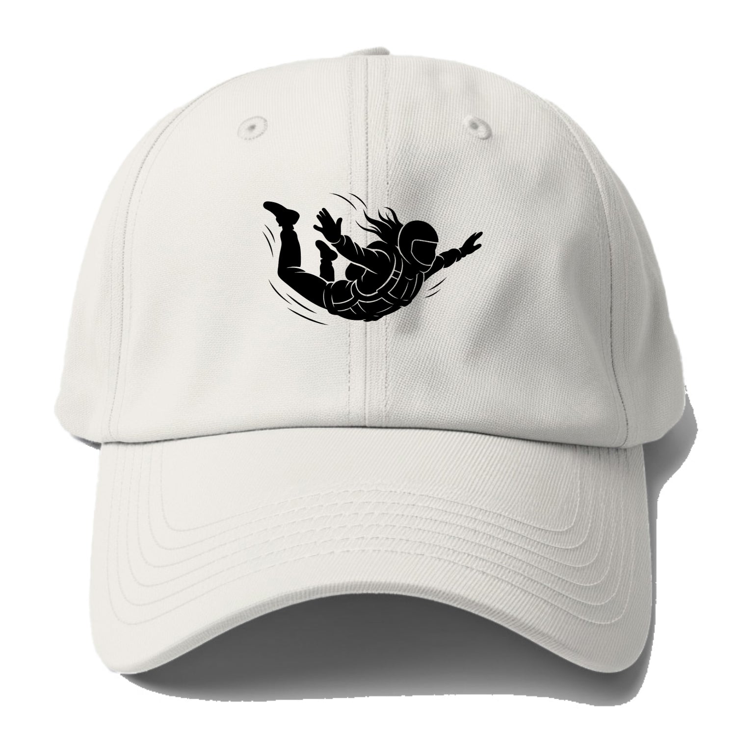 Skydiver free-fall position - Baseball Cap - Off White
