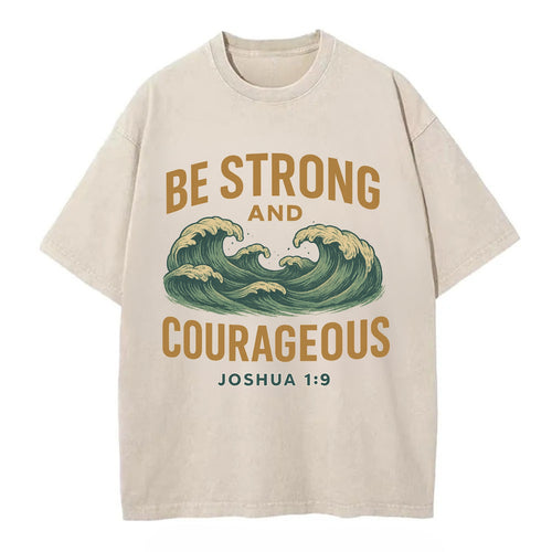 Joshua 1:9 Ocean - Vintage T-shirt