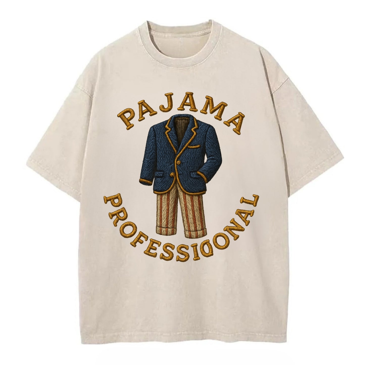 Pajama Professional  - Vintage T-shirt - Off White