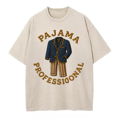 Pajama Professional  - Vintage T-shirt - Off White