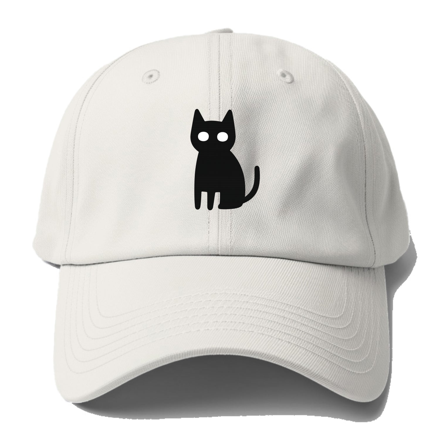 YOU MUST EMBRACE THE VOID | Black cat st - Baseball Cap - Off White