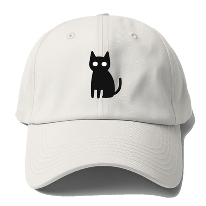 YOU MUST EMBRACE THE VOID | Black cat st - Baseball Cap - Off White