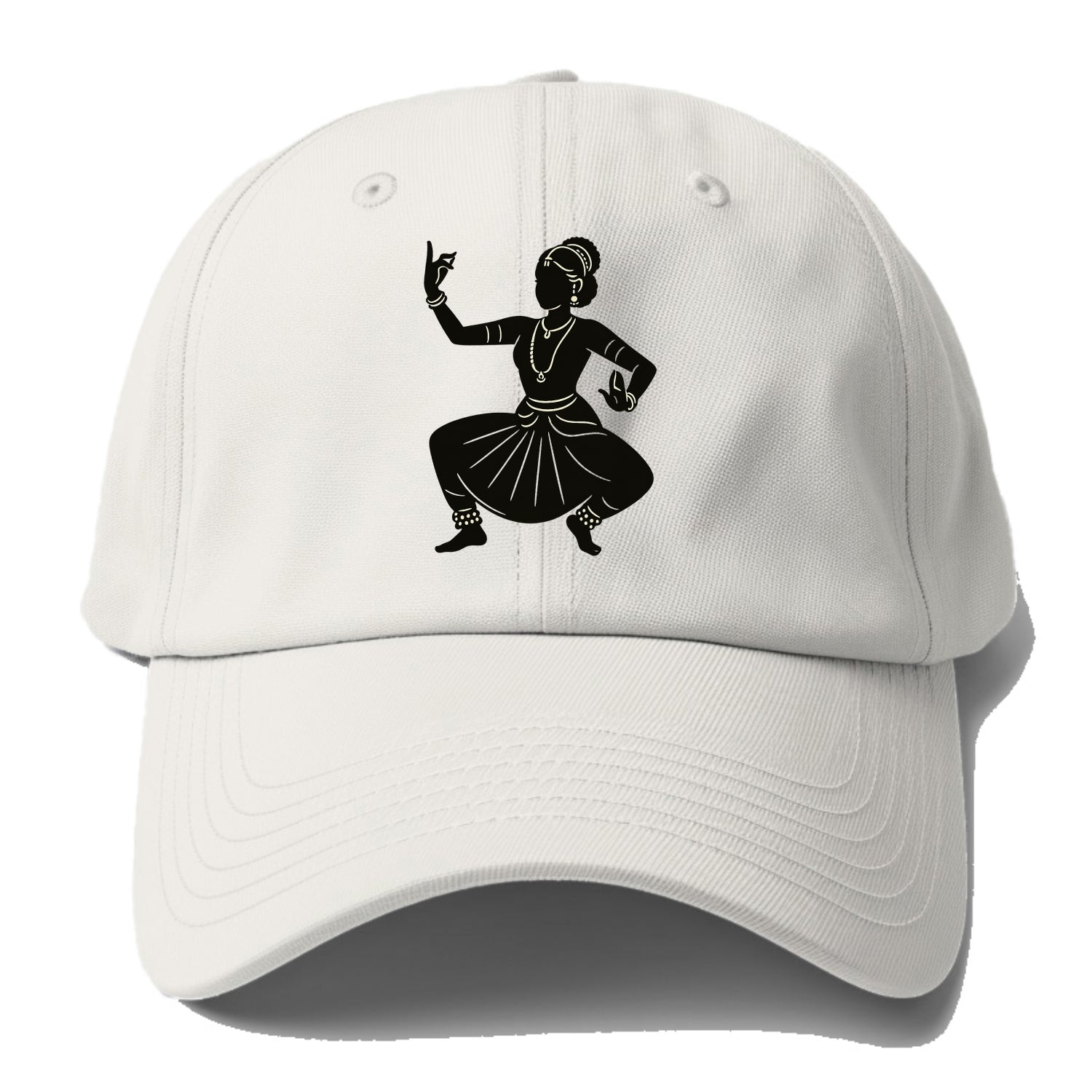 Bharatanatyam classical Indian pose - Baseball Cap - Off White