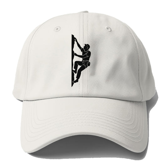 Rock climber reaching for the next hold - Baseball Cap For Big Heads - Off White