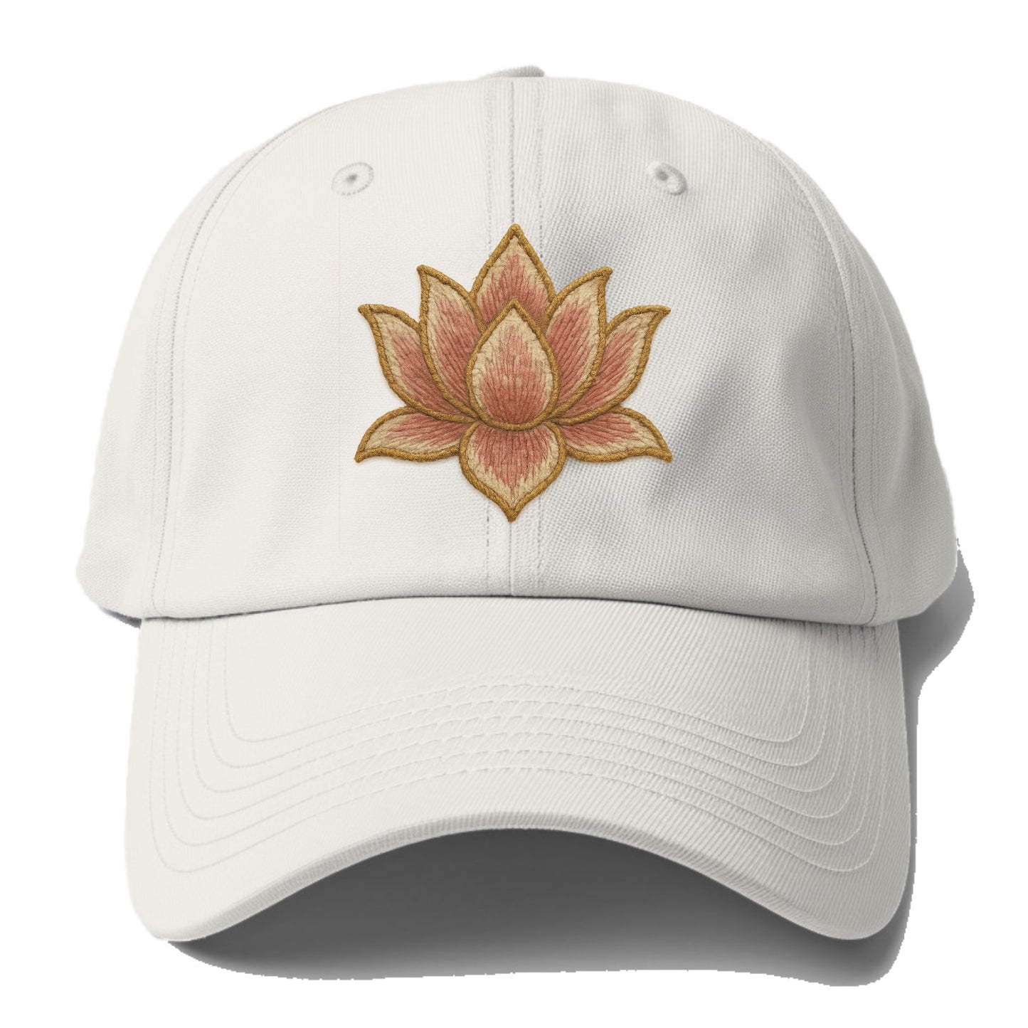 Lotus Flower - Baseball Cap For Big Heads - Off White