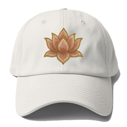 Lotus Flower - Baseball Cap For Big Heads - Off White
