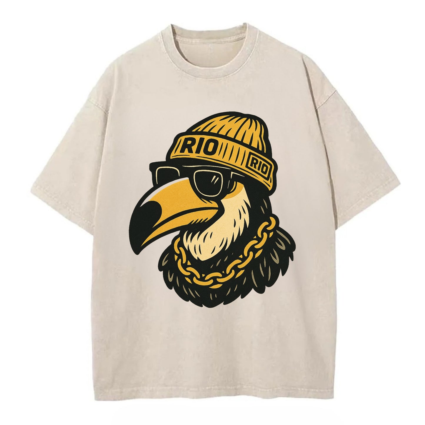 Rio Toucan - Vintage T-shirt - Off White