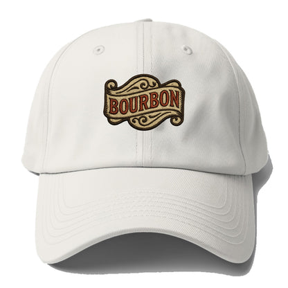 Bourbon Label  - Baseball Cap For Big Heads - Off White