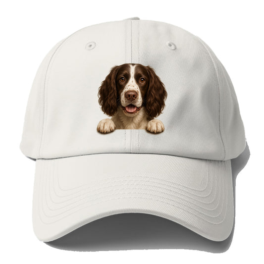 English Springer Spaniel  - Baseball Cap - Baseball Cap For Big Heads - Off White